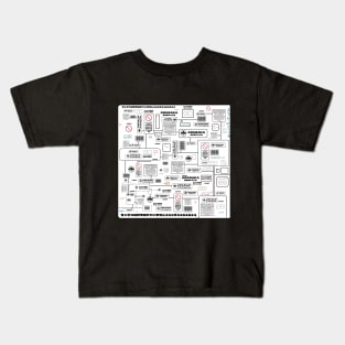 a cyberpunk label. arasaka. Kids T-Shirt